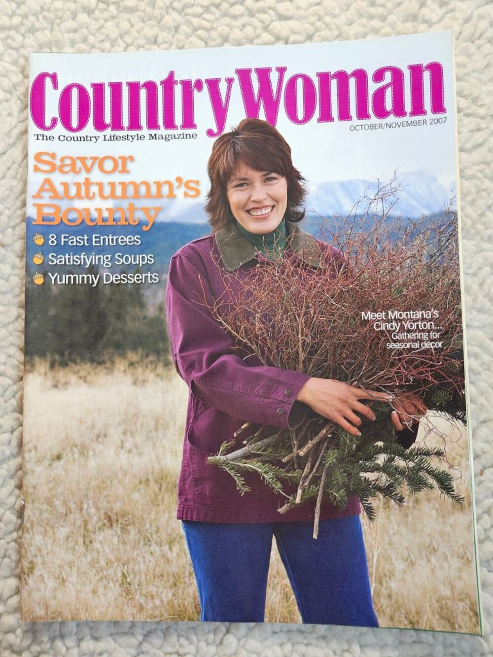 CountryWoman Magazine Oct Nov 2007 Country Lifestyle Recipes Decorating Seasonal